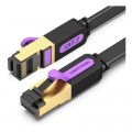 Патч-корд 1m FTP cat 7 RJ-45 black Vention (ICABF)