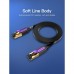 Патч-корд 1m FTP cat 7 RJ-45 black Vention (ICABF)