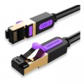 Патч-корд 1m S/FTP cat 7 RJ-45 black Vention (ICDBF)