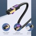 Патч-корд 1m S/FTP cat 7 RJ-45 black Vention (ICDBF)