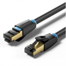 Патч-корд 1m S/FTP cat 8 RJ-45 black Vention (IKABF)