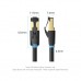 Патч-корд 1m S/FTP cat 8 RJ-45 black Vention (IKABF)