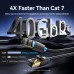 Патч-корд 1m S/FTP cat 8 RJ-45 black Vention (IKABF)