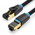 Патч-корд 0.5m S/FTP cat 8 RJ-45 COPPER black Vention (IKGBD)