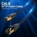 Патч-корд 0.5m S/FTP cat 8 RJ-45 COPPER black Vention (IKGBD)