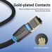 Патч-корд 0.5m S/FTP cat 8 RJ-45 COPPER black Vention (IKGBD)