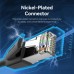 Патч-корд 1m S/FTP cat 8 RJ-45 black Vention (IKKBF)