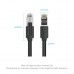 Патч-корд 3м, S/FTP cat 8 RJ-45 black Vention (IKKBI)