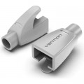 Ковпачок конектора RJ45 Strain Relief Boots Gray PVC Type 100 Pack Vention (IODH0-100)