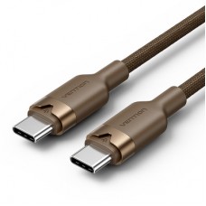 Дата кабель USB-C to USB-C 1.0m 3A aluminum gold Vention (TRDJF)