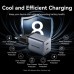 Зарядний пристрій Vention 2xUSB-C PD45W GaN + cable USB-C to USB-C 1.0m black gray (TZ-FCDH0-EU)