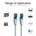 Патч-корд 3м, RJ-45 cat 5e UTP blue Vention (VAP-A10-S300)