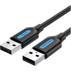 Дата кабель USB 2.0 AM/AM 1.0m black Vention (COJBF)