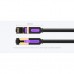 Патч-корд 0.5m S/FTP cat 7 RJ-45 black Vention (ICDBD)