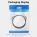 Патч-корд 1m STP cat 8 RJ-45 90° corner black Vention (IKLBF)