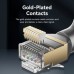 Патч-корд 1m STP cat 8 RJ-45 90° corner black Vention (IKLBF)
