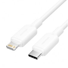 Дата кабель USB-C to Lightning 1.0m 3A white Vention (LAKWF)