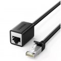 Патч-корд 1м, F/UTP Cat 6 Ethernet RJ45 Extension Male/Female Patch Cords NW112 Black Ugreen (11279)