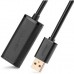 Дата кабель USB 2.0 AM to AF 15.0m Active black Ugreen (10323)