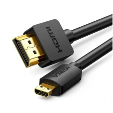 Кабель мультимедійний HDMI M to HDMI micro M 2.0m 4K black Ugreen (30103)