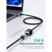 Патч-корд 2m F/UTP cat 6 RJ-45 extension black Ugreen (U_11281)