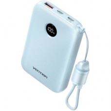 Батарея універсальна Vention 10000mAh 22,5W Fast Charging, USB-A, 2xUSB-C Blue (FKAL0-C)