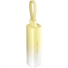 Батарея универсальная VENTION 5000mAh 20W PD, USB-C In/Out, Lightning In/Out, with cable, Gradient Yellow (FHWY0)
