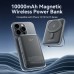 Батарея универсальная VENTION Magnetic Wireless 10000mAh 20W PD USB-C In/Out, QI-15W Black (FHNB0)