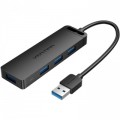 Концентратор VENTION USB 3.0 to 4xUSB 3.0 black (CHLBB-SCB)