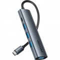 Концентратор VENTION USB-C to 4xUSB 3.0 + 1xUSB-C black (TGZHB)