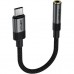 Перехідник USB-C to 3.5mm F 0.15m DAC audio black Acefast (6974316285281)