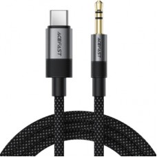 Кабель мультимедійний USB-C to 3.5mm M 0.15m black Acefast (6974316285274)