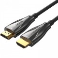 Кабель мультимедійний HDMI M to HDMI M 15.0m V2.1 Optical 8K 60Hz 48Gbps Dolby 7.1 black VENTION (ALBBN)