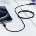 Дата кабель USB 2.0 AM to USB-C 1.2m 60W black Acefast (6974316284482)