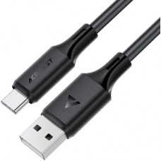 Дата кабель USB 2.0 AM to USB-C 1.2m 3A 60W silicone black Acefast (6974316284178)