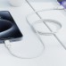 Дата кабель USB 2.0 AM to USB-C 1.2m 3A white Acefast (6974316284260)