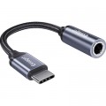 Перехідник USB-C M to 3.5mm F 0.12m gray Essager (EZJE01-0G)