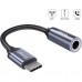 Перехідник USB-C M to 3.5mm F 0.12m gray Essager (EZJE01-0G)