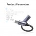 Перехідник USB-C M to 3.5mm F 0.12m gray Essager (EZJE01-0G)