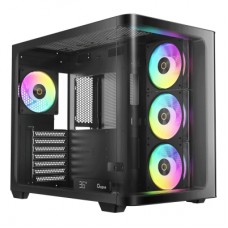 Корпус для ПК OCYPUS IOTA C70 BK CURVE ARGB DIGITAL (IOTA-C70-BKD400CD-GL)