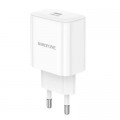 Зарядное устройство BOROFONE 1xUSB-C PD20W BA81A white (6941991108181)