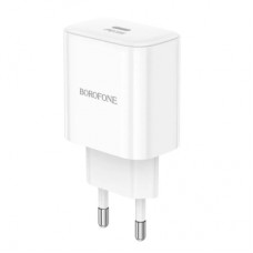 Зарядное устройство BOROFONE 1xUSB-C PD20W BA81A white (6941991108181)