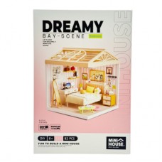 Конструктор Mini House румбокс серии Интерьер – Спальня (свет) (8004)