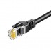 Патч-корд 10м UTP cat 6 RJ45 TopSpeed Ethernet Flat Cable Black Essager (EXCWXB-JSF01)