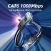 Патч-корд 10м UTP cat 6 RJ45 TopSpeed Ethernet Round Cable Black Essager (EXCWXY-JSF01)
