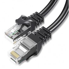 Патч-корд 15м UTP cat 6 RJ45 TopSpeed Ethernet Round Cable Black Essager (EXCWXY-JSE01)