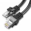 Патч-корд 3м UTP cat 6 RJ45 TopSpeed Ethernet Round Cable Black Essager (EXCWXY-JSC01)