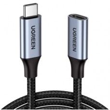 Дата кабель Ugreen USB-C M/F 1.0m 5A 10Gbps USB 3.1 black (30205)