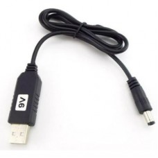 Кабель живлення USB to DC 5.5x2.1mm 9V 1.0m black Power Boost (1070990)