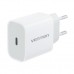Зарядний пристрій Vention 1xUSB-C PD20W + cable USB-C to Lightning white (G17W0-EU)